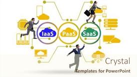  Presentation with saas - Cool new slide deck with paas-iaas-saas-concepts backdrop and a cream colored foreground
