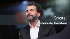  Presentation with red carpet - PPT theme consisting of pablo-trapero-walks-the-red background and a dark gray colored foreground