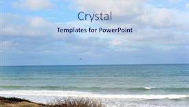  Presentation with ecuador - Slide set consisting of pacific-coast-ecuador-wild-beach background and a sky blue colored foreground