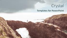  Presentation with pacific - Presentation having pacific-coast-in-california-usa background and a sky blue colored foreground