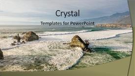  Presentation with pacific - Amazing PPT theme having pacific coast landscape sand dollar backdrop and a  colored foreground