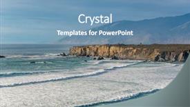  Presentation with beach wedding heart on sand - Beautiful PPT theme featuring pacific coast landscape sand dollar backdrop and a teal colored foreground