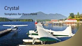  Presentation with dock - Amazing PPT layouts having pacific coast of british columbia backdrop and a light blue colored foreground