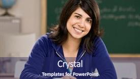  Presentation with books - Colorful presentation theme enhanced with pacific island people - determined student with text books backdrop and a  colored foreground