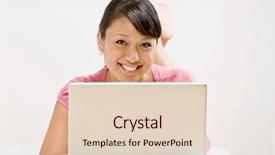  Presentation with bed - Amazing PPT layouts having pacific island people - relaxed woman laying on bed backdrop and a  colored foreground