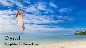  Presentation with rope - Audience pleasing PPT theme consisting of  backdrop and a  colored foreground