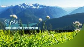  Presentation with lake - Slide set enhanced with pacific northwest - diablo lake washington background and a  colored foreground