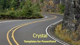  Presentation with pacific northwest - PPT theme featuring pacific northwest - highway 101 in oregon usa background and a tawny brown colored foreground