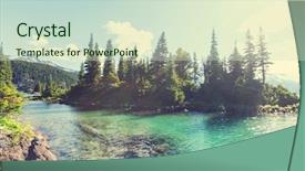  Presentation with pacific northwest - Beautiful slide set featuring pacific northwest - hike on garibaldi lake near backdrop and a  colored foreground