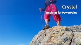  Presentation with hiking - Slides enhanced with pacific northwest - hiking in mt baker area background and a  colored foreground