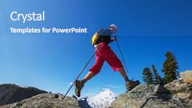  Presentation with pacific northwest - Cool new slide deck with pacific northwest - hiking in mt baker area backdrop and a teal colored foreground