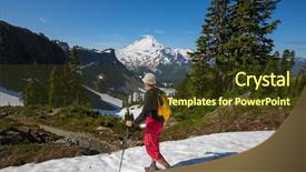  Presentation with geroge washington - PPT layouts with pacific northwest - hiking in mt baker area background and a  colored foreground