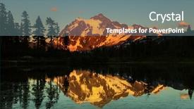  Presentation with washington dc monuments - Presentation theme enhanced with pacific northwest - mount shuksan washington background and a  colored foreground