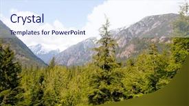  Presentation with northwest forest - Audience pleasing slides consisting of pacific northwest - north cascades mountain range backdrop and a  colored foreground