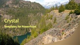  Presentation with northwest forest - Slides having pacific northwest - north cascades mountain range background and a  colored foreground