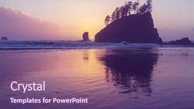  Presentation with arches national park - PPT theme enhanced with pacific northwest - olympic national park landscapes background and a  colored foreground