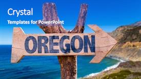 Presentation with pacific northwest - PPT layouts having pacific northwest - oregon coastal cliffs at cape background and a  colored foreground