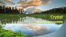  Presentation with pacific northwest - PPT layouts having pacific northwest - picture lake and mount shuksan background and a tawny brown colored foreground