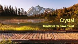  Presentation with pacific northwest - PPT layouts consisting of pacific northwest - picture lake and mount shuksan background and a tawny brown colored foreground