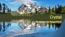  Presentation with pacific northwest - Slide deck enhanced with pacific northwest - scenic picture lake with mount background and a tawny brown colored foreground