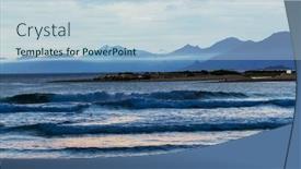  Presentation with chile patagonia - Colorful slides enhanced with pacific-ocean-coast-along-carretera backdrop and a light blue colored foreground