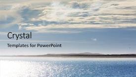  Presentation with chile - Cool new presentation theme with pacific ocean coast along chile backdrop and a light blue colored foreground