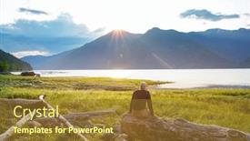  Presentation with british columbia canada - Audience pleasing theme consisting of pacific-ocean-coast-in-british backdrop and a tawny brown colored foreground