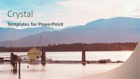  Presentation with british columbia - Slide set enhanced with pacific-ocean-coast-in-british background and a light blue colored foreground