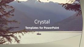  Presentation with british columbia canada - Audience pleasing presentation theme consisting of pacific-ocean-coast-in-british backdrop and a gray colored foreground