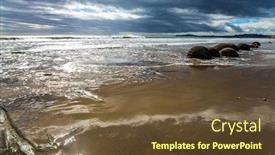  Presentation with tide - PPT layouts featuring pacific-ocean-tide-begins-new background and a tawny brown colored foreground