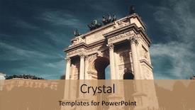  Presentation with peace - PPT theme having pacing - arch of peace or arco background and a  colored foreground