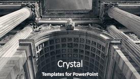  Presentation with peace - PPT theme enhanced with pacing - closeup view of arch background and a dark gray colored foreground