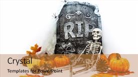  Presentation with halloween - Colorful theme enhanced with pacing - happy halloween concept requiescat backdrop and a gold colored foreground
