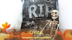  Presentation with crime halloween concept blood dripping - Cool new presentation theme with pacing - happy halloween concept requiescat backdrop and a tawny brown colored foreground