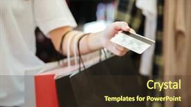  Presentation with skin care for men and women - Amazing PPT theme having pack cards - cropped photo of young lady backdrop and a tawny brown colored foreground