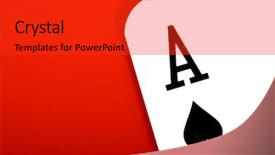  Presentation with spades - PPT theme with pack cards clubs - ace of spades background and a  colored foreground