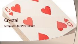  Presentation with deck of card - Cool new presentation with pack cards clubs - poker deck on a white backdrop and a lemonade colored foreground