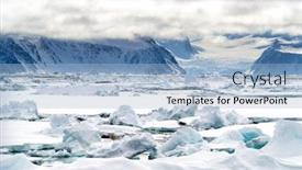  Presentation with ice - Slide set enhanced with pack-ice-in-the-arctic background and a light blue colored foreground