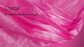  Presentation with plastic bags - Presentation design enhanced with pack of pink plastic little background and a coral colored foreground