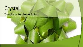  Presentation with packaging - Cool new PPT layouts with packaging band isolated on white backdrop and a soft green colored foreground