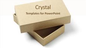  Presentation with packaging - PPT layouts having packaging box on white background background and a lemonade colored foreground