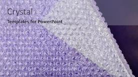  Presentation with packaging - PPT theme having packaging-bubble-wrap-on-color background and a light blue colored foreground