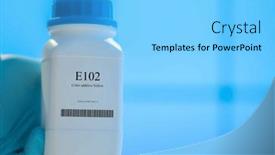 Presentation with supplements - Presentation design having packaging-with-nutritional-supplements-e102 background and a light blue colored foreground