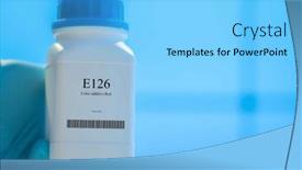  Presentation with supplements - Slides with packaging-with-nutritional-supplements-e126 background and a light blue colored foreground