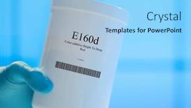  Presentation with supplements - Slide set having packaging-with-nutritional-supplements-e160d background and a light blue colored foreground