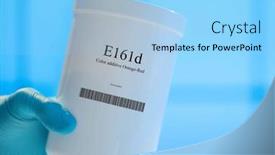  Presentation with color orange - Slide deck consisting of packaging-with-nutritional-supplements-e161d background and a light blue colored foreground