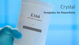  Presentation with supplements - Presentation theme with packaging-with-nutritional-supplements-e164 background and a light blue colored foreground