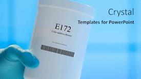  Presentation with supplements - Slides consisting of packaging-with-nutritional-supplements-e172 background and a light blue colored foreground