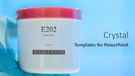  Presentation with preservative - Theme featuring packaging-with-nutritional-supplements-e202 background and a light blue colored foreground
