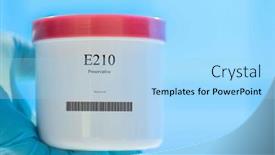  Presentation with preservative - Theme featuring packaging-with-nutritional-supplements-e210 background and a light blue colored foreground
